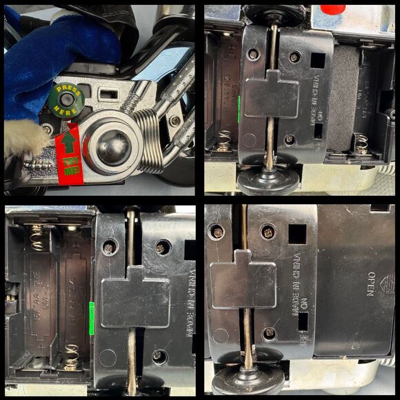 Vintage Dan Dee Collector Choice Animated Snowman Snow Machine in Motorcycle 70s - Picture 10 of 10